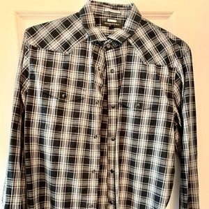 Banana Republic Black and White Western Shirt